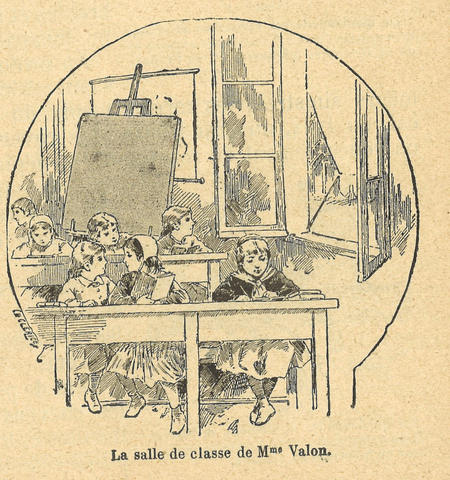Chapitre 4, page 11, La salle de classe de Mme Valon