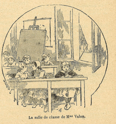 Chapitre 4, page 11, La salle de classe de Mme Valon