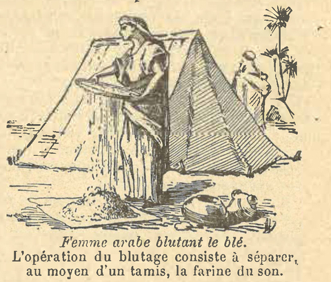Chapitre 83, page 287, Femme arabe blutant le blé