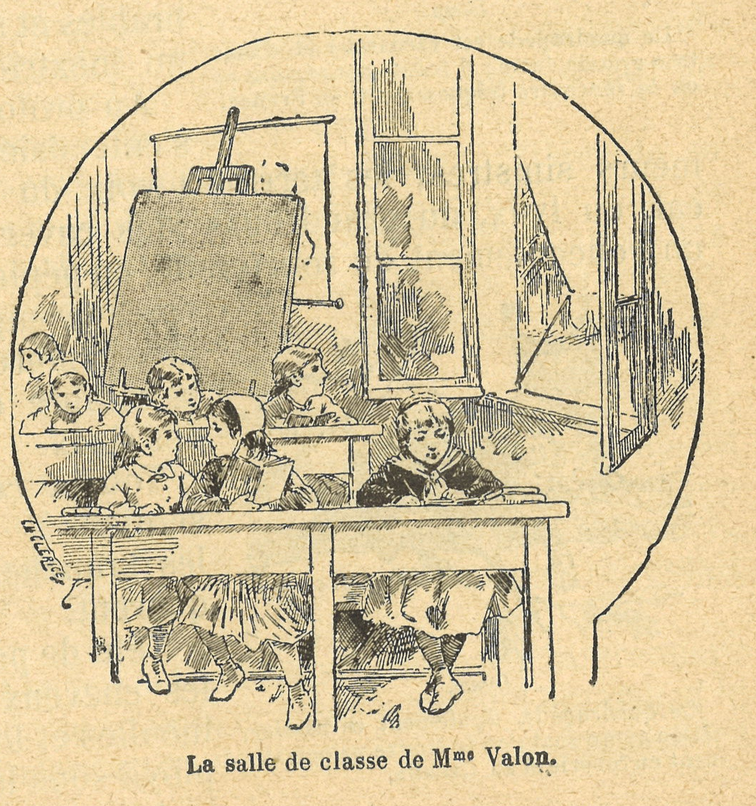 Chapitre 4, page 11, La salle de classe de Mme Valon