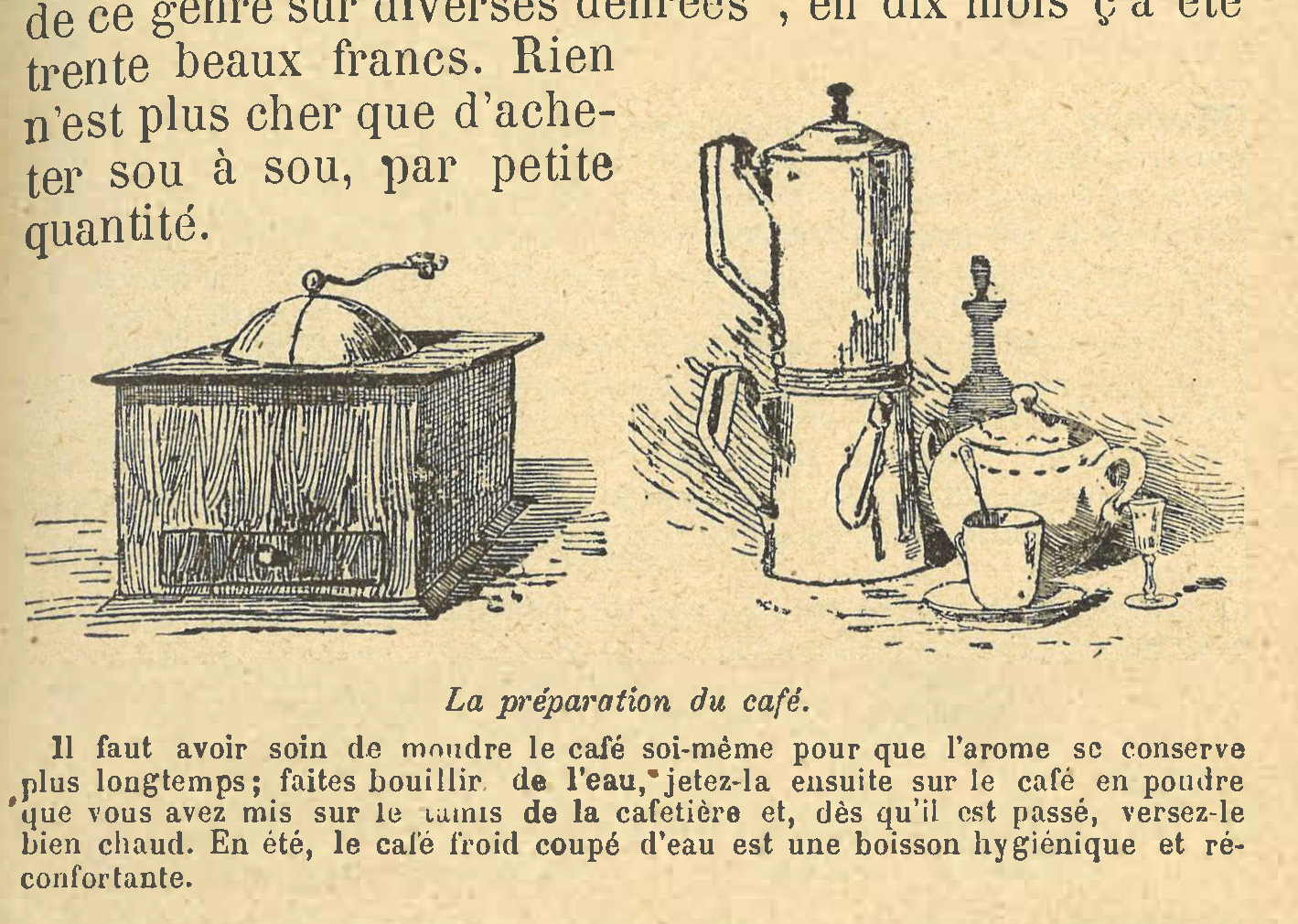 Chapitre 13, page 45, La préparation du café