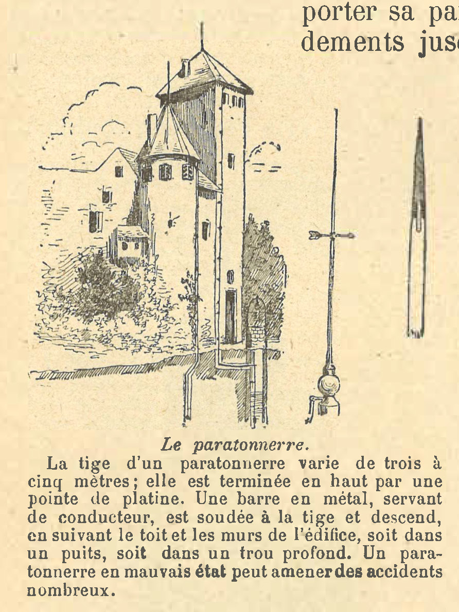 Chapitre 73, page 252, Le paratonnerre