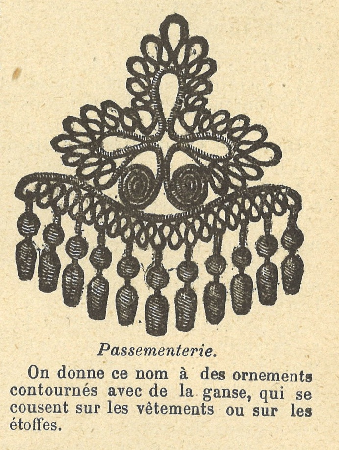 Chapitre 103, page 361, Passementerie