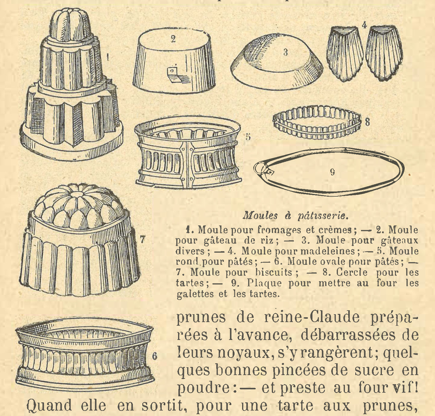 Chapitre 135, page 474, Moules à pâtisserie