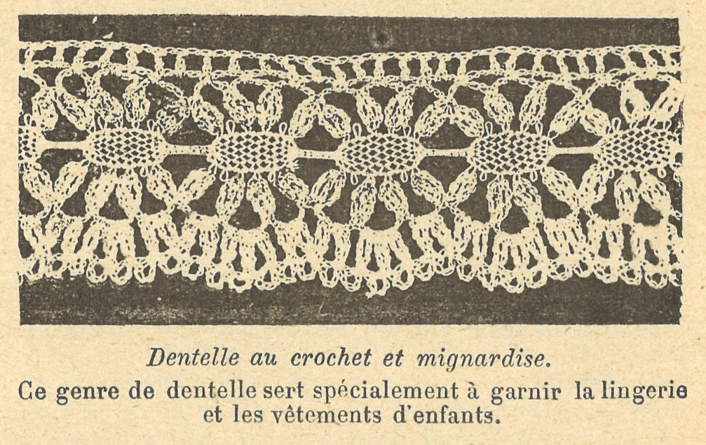 Chapitre 141, page 505, Dentelle au crochet et mignardise