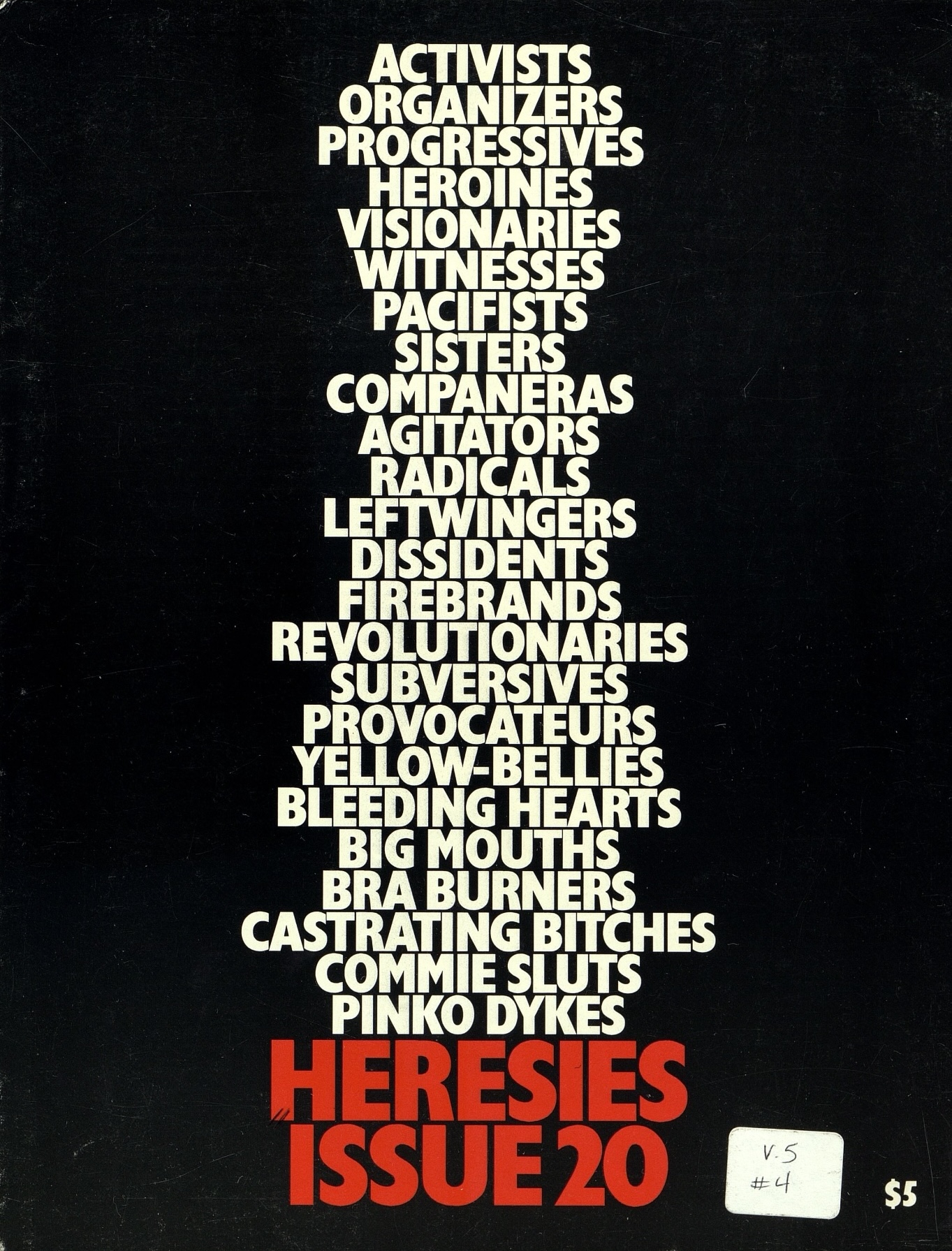 Heresies Issue 20 Cover